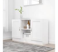 vidaXL Buffet Blanc 120 x 30,5 x 70 cm en aggloméré