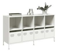 vidaXL Buffet 135x39x73,5 cm blanc acier laminé à froid