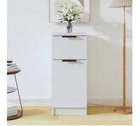 vidaXL Buffet Bois d'ingénierie 30 x 30 x 70 cm Blanc