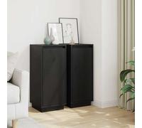 Buffet Blanc 31,5x34x75 cm Bois Massif de Pin Armoire Latérale Salon vidaXL