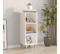 Buffet Blanc 34,5x32,5x90 cm Bois d'Ingénierie Armoire de Rangement vidaXL