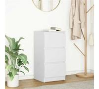 vidaXL Buffet Bois d'ingénierie 37,5 x 35 x 76 cm Blanc