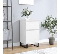 Vidaxl Buffet Blanc 40x35x70 Cm Bois D’Ingénierie Blanc