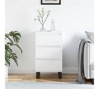 Buffet, Armoire Latérale avec Rangement, Commode avec Pieds, Meuble de Salon Salle de Séjour Intérieur, Blanc Bois d'Ingénierie