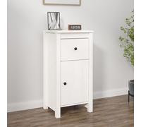 Buffet Blanc 40x35x80 cm Bois Massif de Pin Armoire Latérale Salon vidaXL