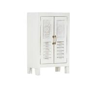 Vidaxl Buffet Blanc 55x30x90 Cm Bois Massif D'acacia Blanc