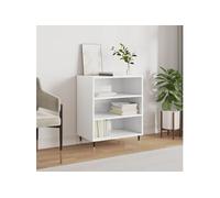 vidaXL Buffet blanc 57x35x70 cm bois d’ingénierie827124 Blanc G