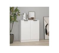 vidaXL Buffet 811061 – Blanc – 60x30x70 cm – Bois d'ingénierie