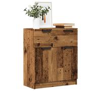 vidaXL Buffet bas Chêne noir – finition texturée, rangement spacieux, moderne