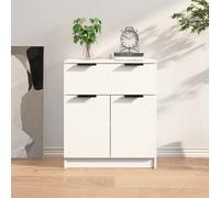 Buffet Blanc 60x30x70 cm Bois d'Ingénierie Salon Armoire de Rangement vidaXL