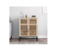 vidaXL Buffet blanc 60x30x75 cm bois d'ingénierie