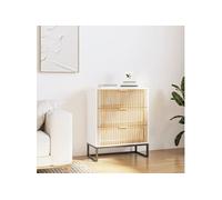 vidaXL Buffet blanc 60x30x75 cm bois d'ingénierie352112 Blanc G