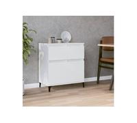 Vidaxl Buffet Blanc 60x35x70 Cm Bois D'ingénierie Blanc
