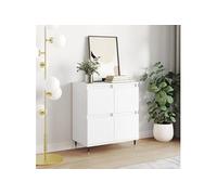 Vidaxl Buffet Blanc 60x35x70 Cm Bois D'ingénierie Blanc