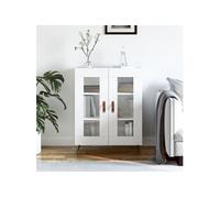 Buffet blanc 69,5x34x90 cm bois d ingénierie