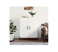 Buffet blanc 69,5x34x90 cm bois d ingénierie