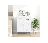 Buffet Blanc 69,5x34x90 cm Bois d ingénierie