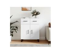 Buffet blanc 69,5x34x90 cm bois d ingénierie