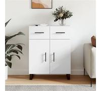 Buffet blanc 69,5x34x90 cm bois d ingénierie Blanc G