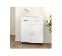 vidaXL Buffet Blanc 69,5x34x90 cm Bois d'ingénierie