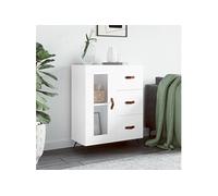 Buffet blanc 69,5x34x90 cm bois d'ingénierie828012