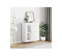 Buffet blanc 69,5x34x90 cm bois d'ingénierie828020