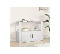 Vidaxl Buffet Blanc 80x30x60 Cm Bois D'ingénierie Blanc