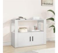 Buffet Blanc 80x30x60 cm Bois d'Ingénierie Armoire de Rangement Salon vidaXL