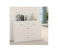 Buffet Blanc 88x30x65 cm Bois d ingénierie