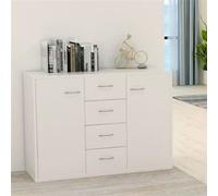 Buffet Blanc 88x30x65 cm Bois d ingénierie Blanc G