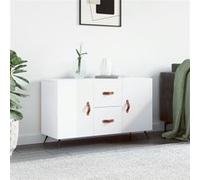 Vidaxl Buffet Blanc Brillant 100x36x60 Cm Bois D'ingénierie Blanc