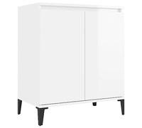 vidaXL Buffet Blanc brillant 60x35x70 cm Aggloméré