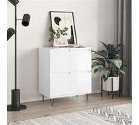 vidaXL Buffet Blanc brillant 60x35x70 cm Bois d'ingénierie 831214