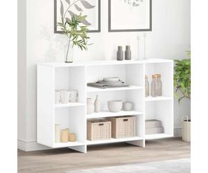 Buffet Blanc en Bois d'ingénierie 120x30x75 cm, Buffet avec Rangement, Buffet Cabinet pour Cuisine et Salle à Manger, Armoire latérale Pratique, Meuble de Rangement élégant