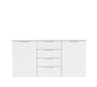 Buffet blanc laqué 2 portes, 4 tiroirs - PURE - Meuble de chambre - Contemporain - Design