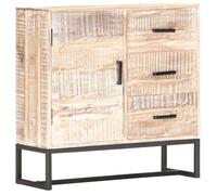Buffet Blanc - VIDAXL - Vintage - Porte(s) et tiroir(s) - Bois massif - Mat - 73x30x75 cm