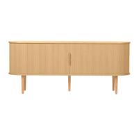 Buffet vintage bois clair chêne avec rangements 2 portes coulissantes L180 cm EPIC