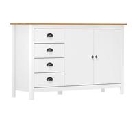 Buffet Bois de Pin Solide Armoire Latérale Meuble Rangement Multicolore vidaXL