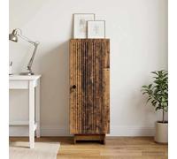 vidaXL Armoire Chêne Fumé 33 x 34,5 x 90 cm Bois d’ingénierie, Salon, Cabinet Rectangulaire, Solution de Rangement Vintage, Meuble Élegant pour Organisation Intérieure, Style Durable et Moderne