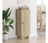 vidaXL Armoire Chêne Fumé 33 x 34,5 x 90 cm Bois d’ingénierie, Salon, Cabinet Rectangulaire, Solution de Rangement Vintage, Meuble Élegant pour Organisation Intérieure, Style Durable et Moderne