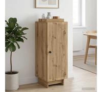 vidaXL Armoire Chêne Fumé 33 x 34,5 x 90 cm Bois d’ingénierie, Salon, Cabinet Rectangulaire, Solution de Rangement Vintage, Meuble Élegant pour Organisation Intérieure, Style Durable et Moderne