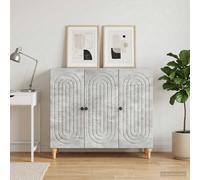 Buffet Bois d'ingénierie Armoire moderne Rangement cuisine Minimaliste vidaXL vi