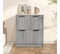 Buffet Bois d'Ingénierie Blanc 60x30x70 cm Armoire de Rangement Salon vidaXL