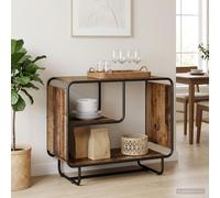 vidaXL Buffet Sonoma Gris 80 x 37,5 x 64,5 cm Bois d'ingénierie