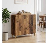 vidaXL Buffet Noir 89 x 34,5 x 80 cm Bois d'ingénierie