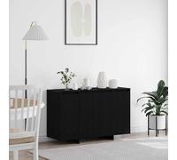 vidaXL - Buffet moderne - Chêne noir - Étagères ajustables - 120x41x75 cm - Sécurité murale