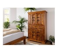 Buffet - Bois massif d'acacia laqué (Miel) - Style colonial - OXFORD 0402
