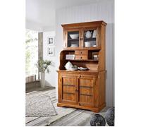 Buffet - Bois massif d'acacia laqué (Miel) - Style colonial - OXFORD 0510
