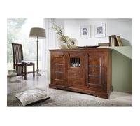 Buffet - Bois massif d'acacia laqué (Nougat) - Style colonial - OXFORD 412