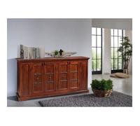 Buffet - Bois massif d'acacia laqué - Style colonial (Nougat) - OXFORD 403